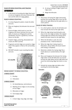 Fingerprint Ridge Patterns Identification Fingerprint Ridge Characteristics Overview | PDF | Fingerprint