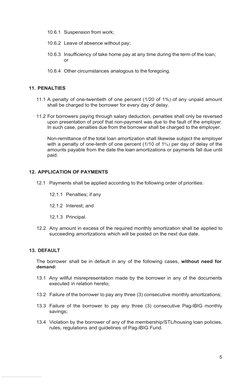 Pag-IBIG Calamity Loan Guidelines | PDF | Loans | Interest