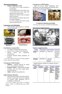 DOH Nutrition Program Overview | PDF | Human Nutrition | Micronutrient