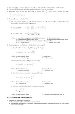 Shaft Design Principles and Formulas | PDF | Strength Of Materials ...
