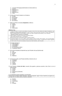 2
4.
La función del lenguaje predominante en el texto anterior es:
a)
Apelativa
b)
Representativa
c)
Expresiva
d)
Metalingüís