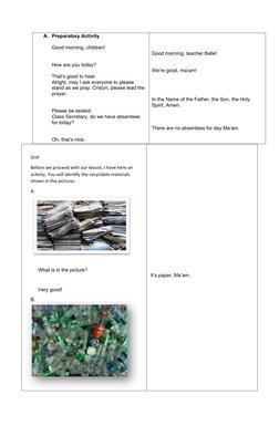 Recycling Lesson Plan for Grade 6 | PDF | Recycling | Waste