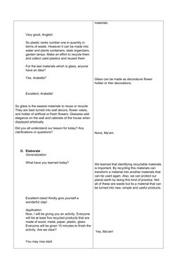 Recycling Lesson Plan for Grade 6 | PDF | Recycling | Waste