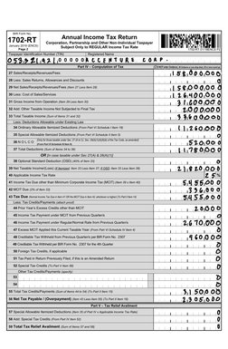 Annual Income Tax Return Sample | PDF | Tax Deduction | Income Tax
