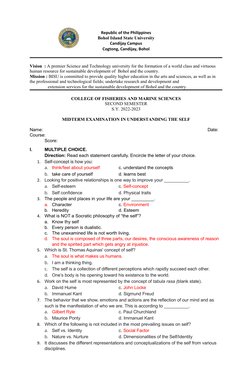 Republic of the Philippines
Bohol Island State University
Candijay Campus
Cogtong, Candijay, Bohol
Vision  : A premier Scienc