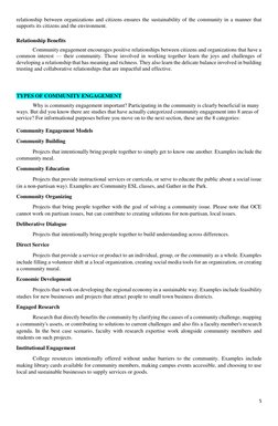 5 
 
relationship between organizations and citizens ensures the sustainability of the community in a manner that 
supports i