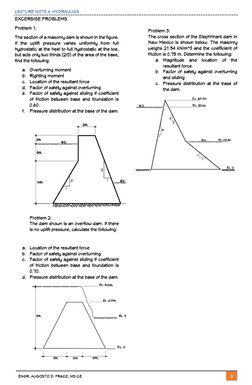 Gravity Dam Stability Analysis Guide | PDF | Dam | Force