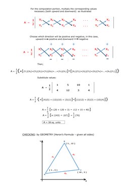 Area Calculation Using Coordinates | PDF | Area | Surveying