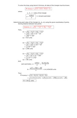 Area Calculation Using Coordinates | PDF | Area | Surveying