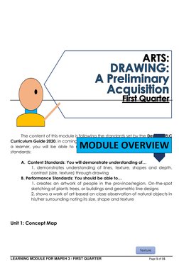 MAPEH 3 First Quarter Drawing Module | PDF | Shape | Drawing