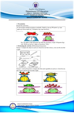 Comparing Mass: Grade 2 Lesson Plan | PDF | Weight | Mass