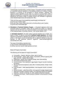 Signature Forgery Identification Guide | PDF | Signature | Ultraviolet