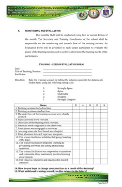 SLAC Training Proposal for Educators | PDF | Teachers | Learning