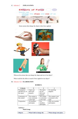 Grade 4 Science: Effects of Force Lesson | PDF | Lesson Plan | Learning