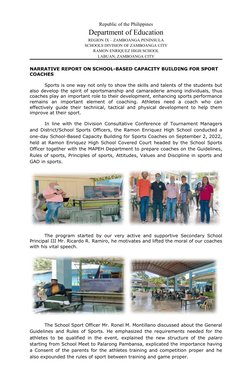 Republic of the Philippines
Department of Education
REGION IX – ZAMBOANGA PENINSULA
SCHOOLS DIVISION OF ZAMBOANGA CITY
RAMON