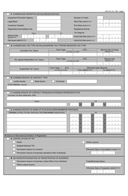 BIR Form 1905: Registration Updates | PDF | Receipt | Identity Document