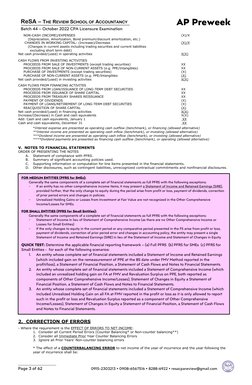 AP Preweek  
ReSA – THE REVIEW SCHOOL OF ACCOUNTANCY 
Batch 44 – October 2022 CPA Licensure Examination  
 
 
 
 
 
 
Page 3