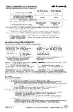 AP Preweek  
ReSA – THE REVIEW SCHOOL OF ACCOUNTANCY 
Batch 44 – October 2022 CPA Licensure Examination  
 
 
 
 
 
 
Page 4