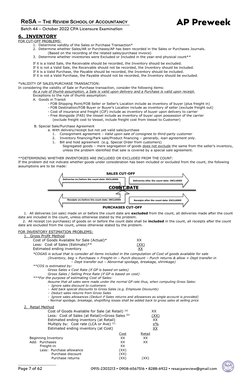 AP Preweek  
ReSA – THE REVIEW SCHOOL OF ACCOUNTANCY 
Batch 44 – October 2022 CPA Licensure Examination  
 
 
 
 
 
 
Page 7