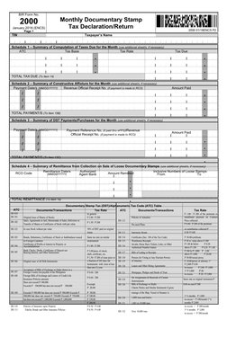 Monthly DST Declaration Form 2000 | PDF | Taxes | Stocks