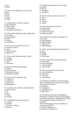 Grade 12 NAT Science Practice Test | PDF | Earth Sciences | Atoms