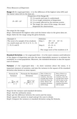Note: if there is a 
large amount of 
variation, then the 
average data values 
will be far from the 
mean. Hence, the 
stand