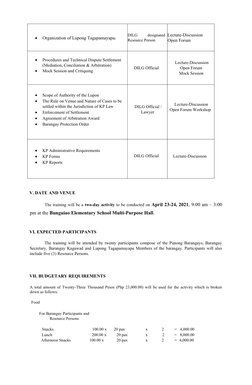Katarungang Pambarangay Training Design | PDF