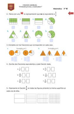 COLEGIO ALBORADA 
           “Formando personas, creando futuro” 
                            Matemáti