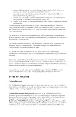 DepEd PRAISE Awards Program Overview | PDF | Incentive | Employment