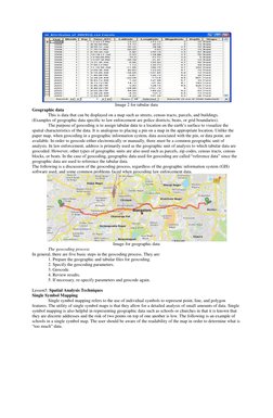 Image 2 for tabular data 
Geographic data  
 
This is data that can be displayed on a map such as streets, census tracts, p