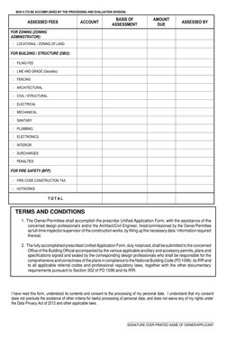 Unified Building Permit Application Form | PDF