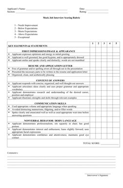 Applicant’s Name: __________________________________
Date: ___________________
Section: _____________________________________