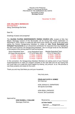 Republic of the Philippines
Region IX, Zamboanga del Norte
PROVINCE OF THE ZAMBOANGA DEL NORTE
Municipality of Salug
Barangay