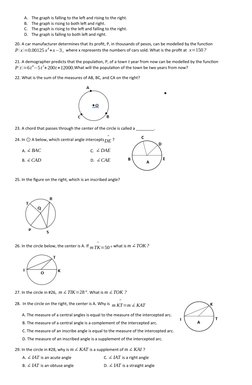 Grade 10 Math 2nd Quarter Reviewer | PDF | Triangle | Circle