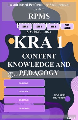 Editable RPMS Portfolio Template 2024 | PDF | Learning | Pedagogy