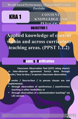 Editable RPMS Portfolio Template 2024 | PDF | Learning | Pedagogy