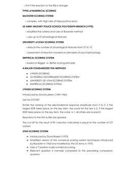Polygraph Chart Scoring Techniques | PDF | Polygraph | Data Analysis