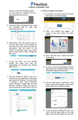 FlexiQuiz Subscription and Features Guide | PDF | Educational ...
