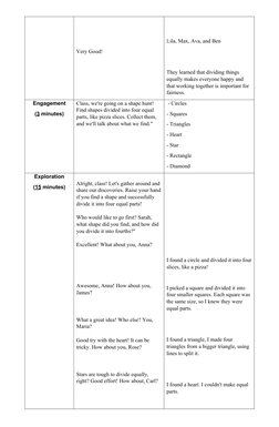 Grade 1 Math Lesson Plan on Fractions | PDF | Lesson Plan | Learning