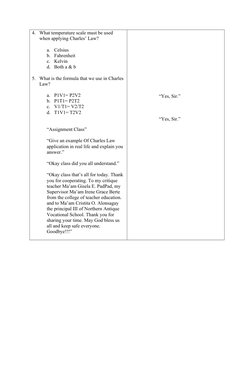 Charles Law Lesson Plan for Science 10 | PDF | Teaching Methods & Materials