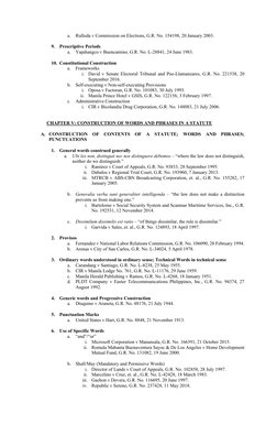 Characteristics of Statutory Construction | PDF | Statutory ...