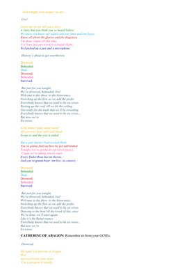 Six Script Six The Musical Full Script | PDF | Anne Boleyn