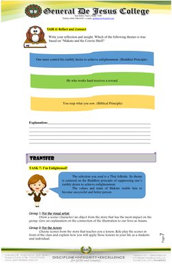 San Isidro, Nueva Ecija  3106 
Telefax (044) 940-6181 / e-mail: gendejesus@gmail.com 
Page7 
 
 
TASK 6: Reflect and Co