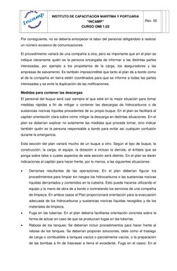 INSTITUTO DE CAPACITACIÓN MARÍTIMA Y PORTUARIA 
 
“INCAMP” 
 
CURSO OMI 1.03 
 
 
 
Rev. 00 
 
  
 
Por consiguiente, no