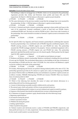 Accounting Fundamentals Final Exam 2022 | PDF | Debits And Credits ...