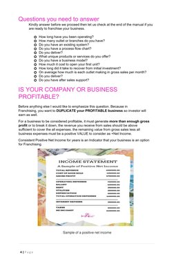  
4 | P a g e   
  
 
 
Sample of a positive net income  
  
