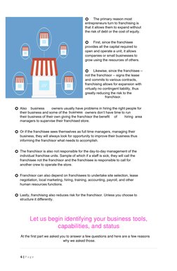 6 | P a g e   
  
 
Let us begin identifying your business tools, 
capabilities, and status 
  
At the first part we asked