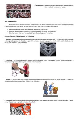 4. Overpopulation – refers to a population which exceeds its sustainable size  
within a particular environment or habitat.