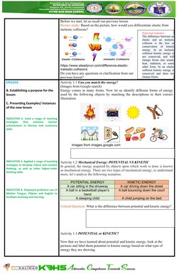 Energy Transformation Lesson Plan Grade 9 | PDF | Learning ...