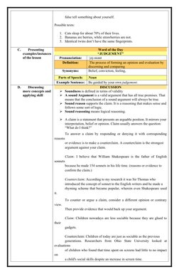 Evaluating Author's Reasoning Skills | PDF | Argument | Reason